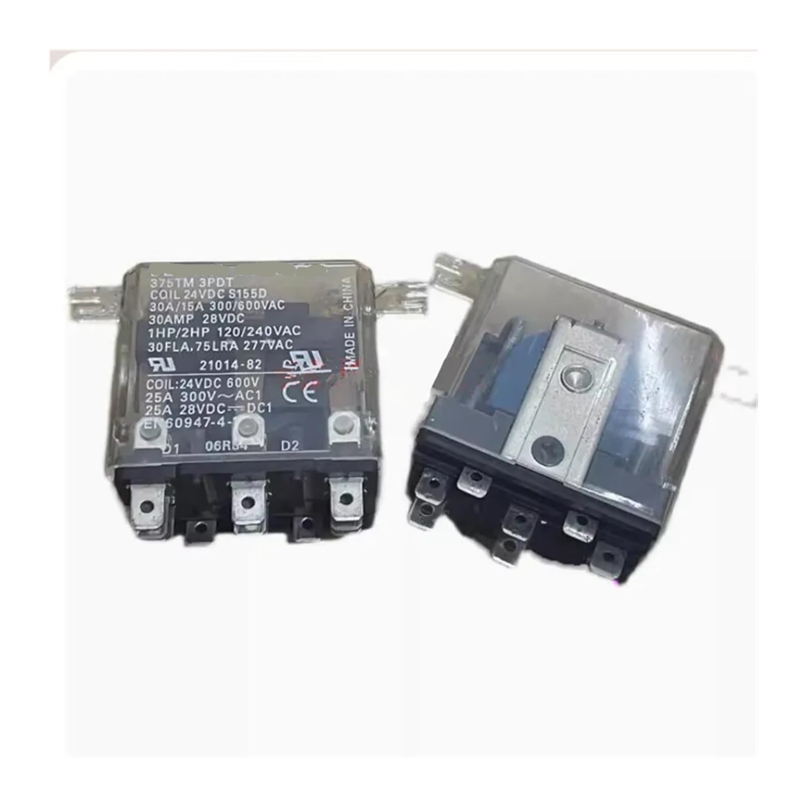 Relais 375TM 3PDT 24 V CC triple contact pour automatisme