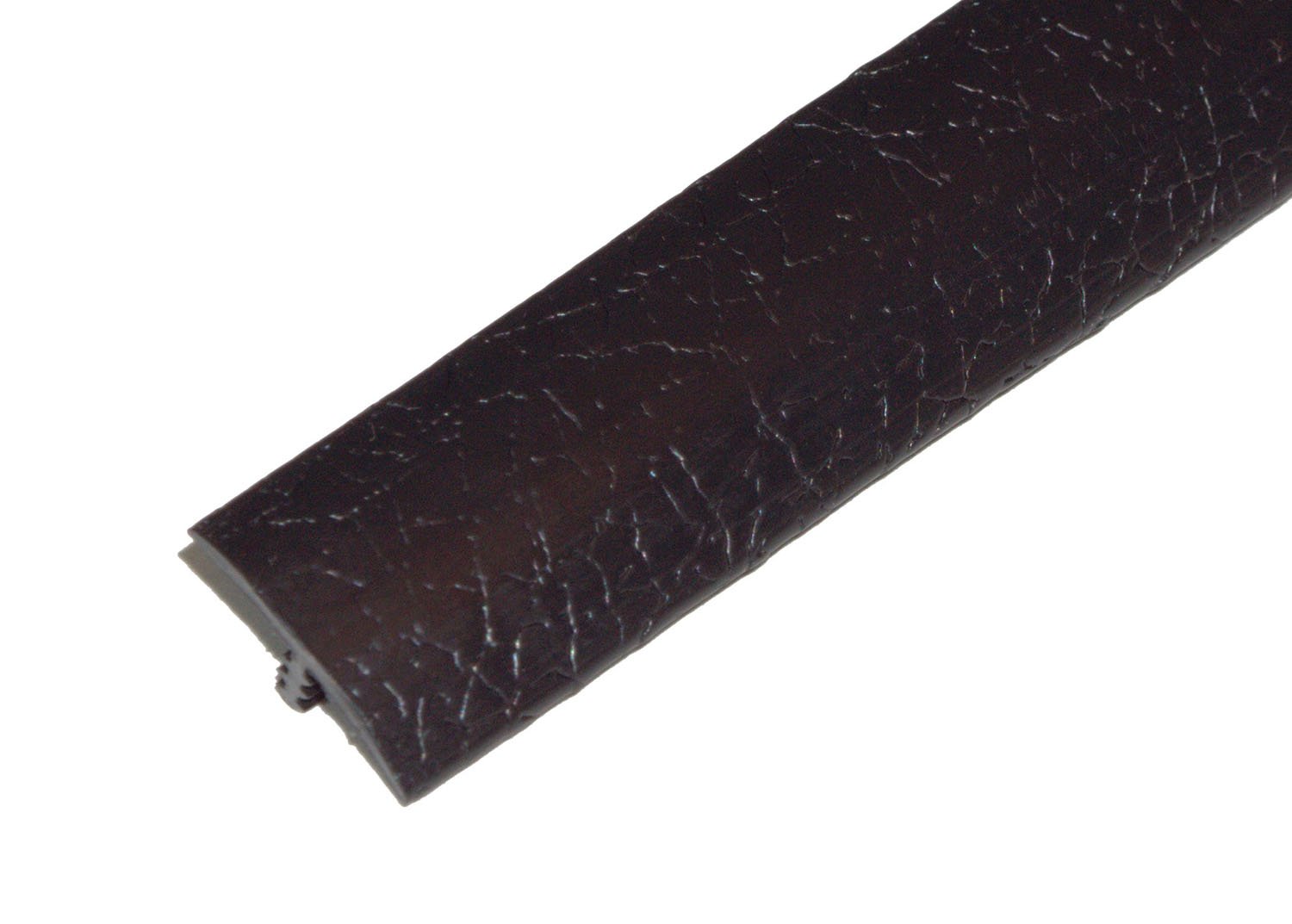 T-Molding.com 25ft Roll of Black Leather Textured 3/4" Plastic Tee Moulding for Arcade Game Cabinets, Counters, Shelves, or Tables