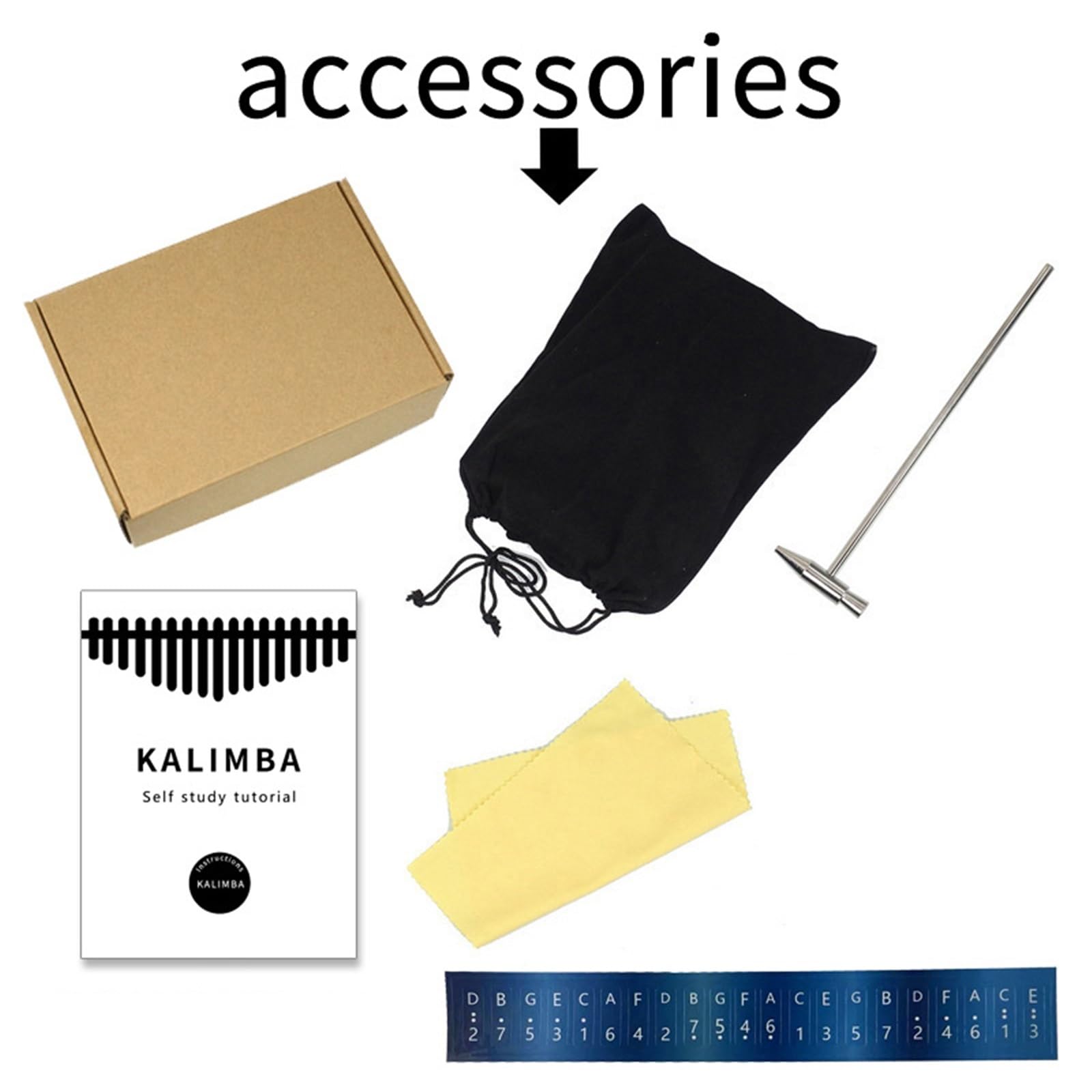 Kalimba For Beginners Portable 17 Key Kalimba Mahogany Wood Thumb Piano Beginner Calimba Piano Keyboard Music Instrument Gifts(Style 8)