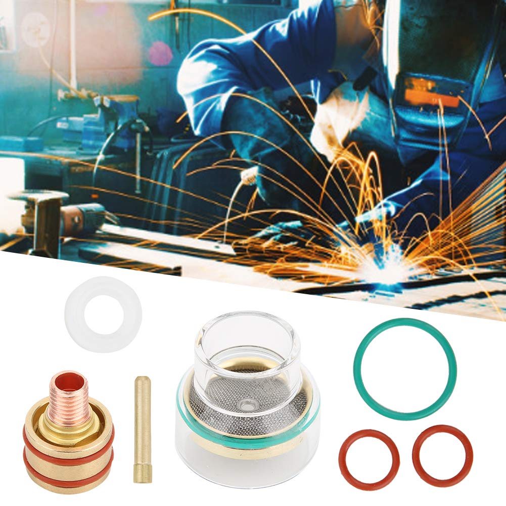 Kit de consommables pour torche à souder TIG – Buse, collet et joint pour WP9, WP20, 1,6 mm, 2 mm, 3 mm – Compatible avec torches Tig gaz inertes