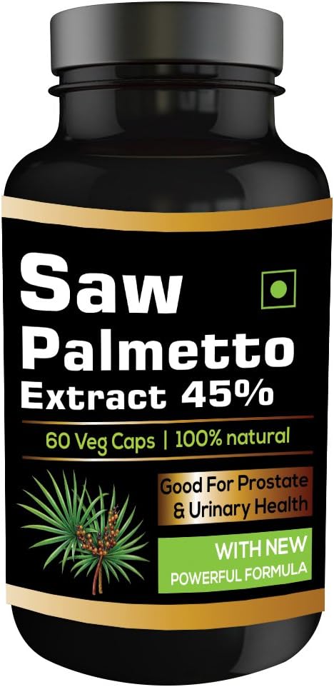 Perennial Lifesciences Saw Palmetto Serenoa Repens Extract 60 Veg Capsules 450 mg (for Hair Growth)