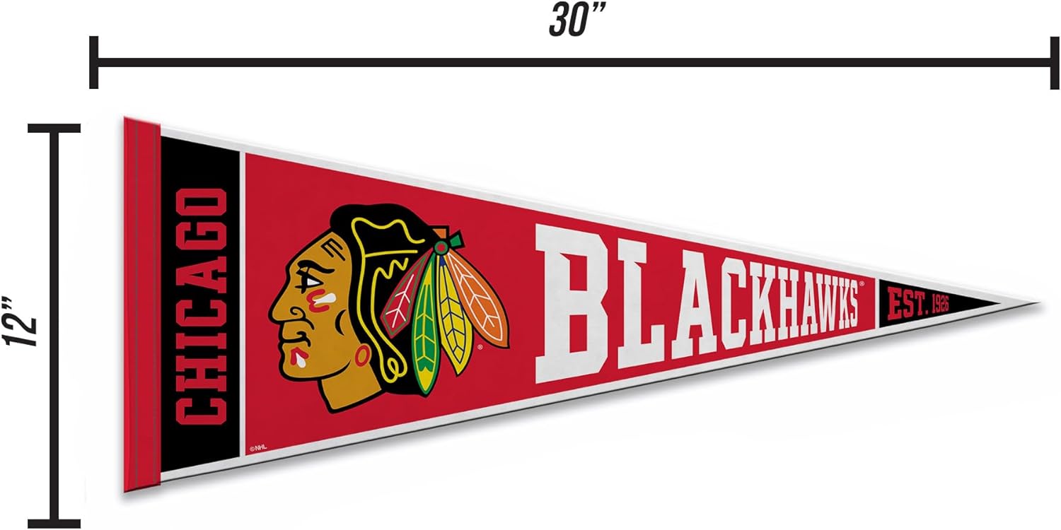 Rico Industries NHL Hockey Rally 12" x 30" Felt Wall Décor Pennant - Great for Home/Bed Room/Man Cave Décor - Image 5