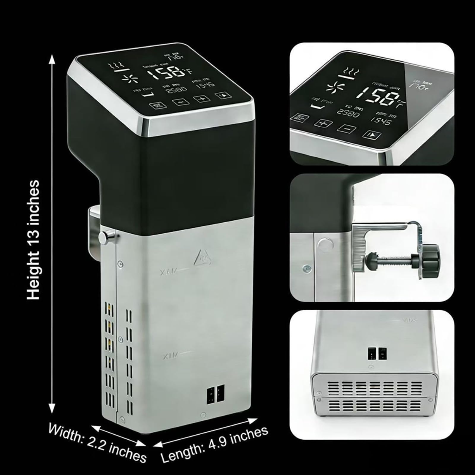 Commercial Sous Vide Precision Cooker 1400W | Fast-Heating Immersion Circulator | Thermal Sous Vide Machine with Accurate Temperature & Timer | IPX7 Waterproof | Quiet | For Restaurants & Home Kitchen