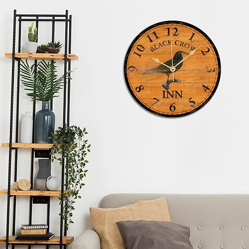 Miniatura 5 de ArogGeld Reloj de pared con diseño tropical de playa de las 5 en punto en algún lugar, Lorikeet Martini, reloj de pared retirado, decoración de