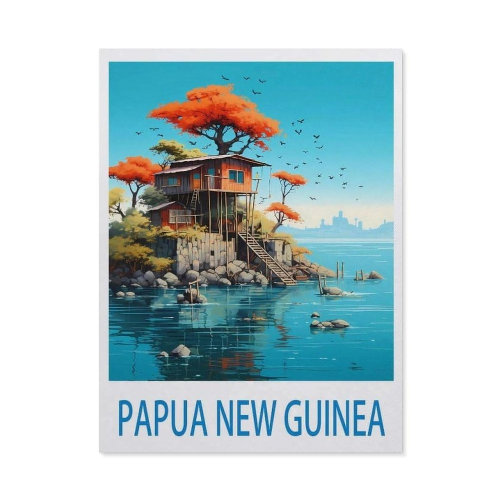 BEAYODKP 5D Diamond Painting Set for Adults and Children，Papua New Guinea