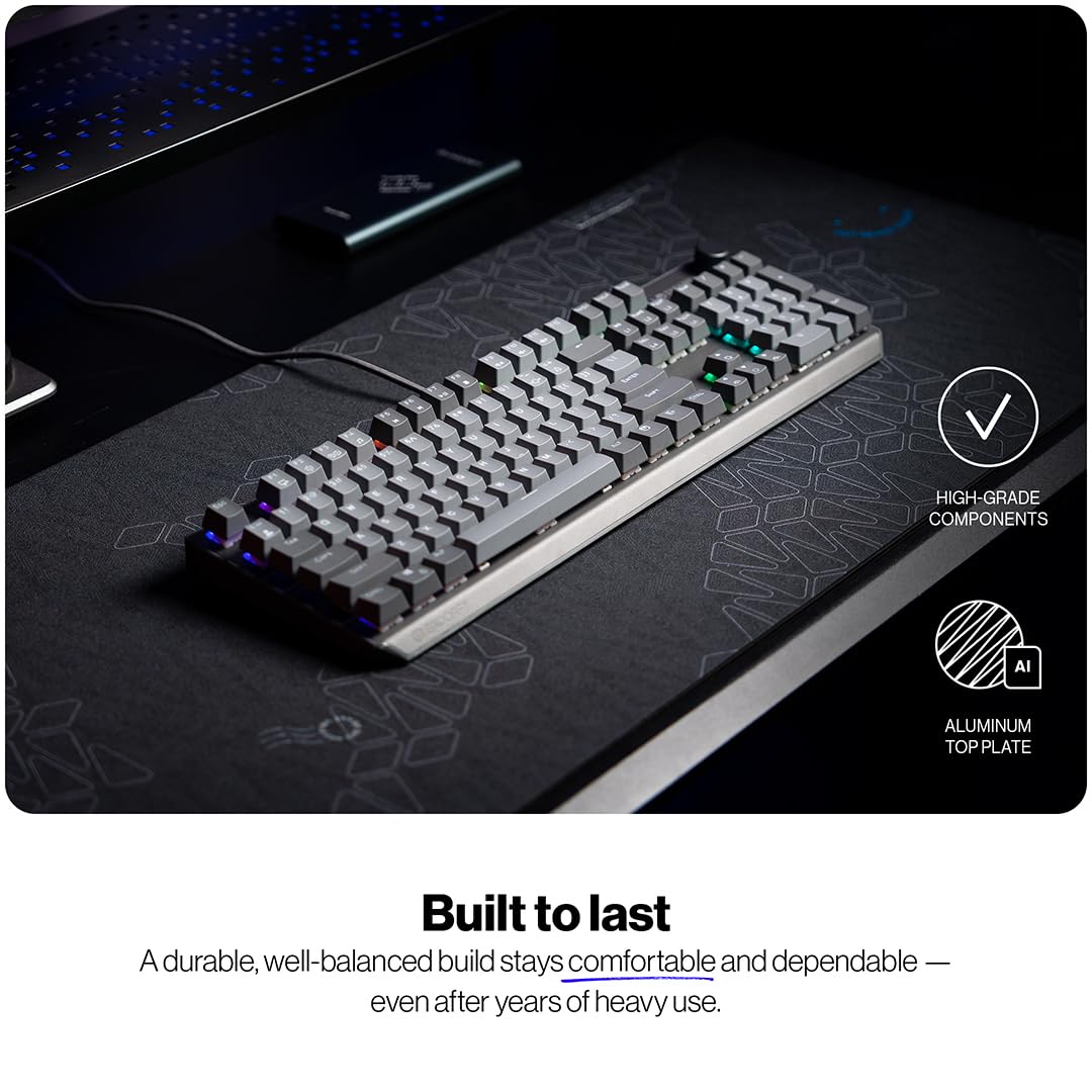 ENDORFY Thock V2 CZ, Red switches by Gateron, hot swap, controllo volume, funzione mute, software, top in alluminio, macro programmabili