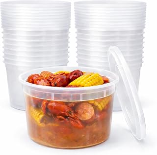 20-pack 64 oz BPA free microwavable containers