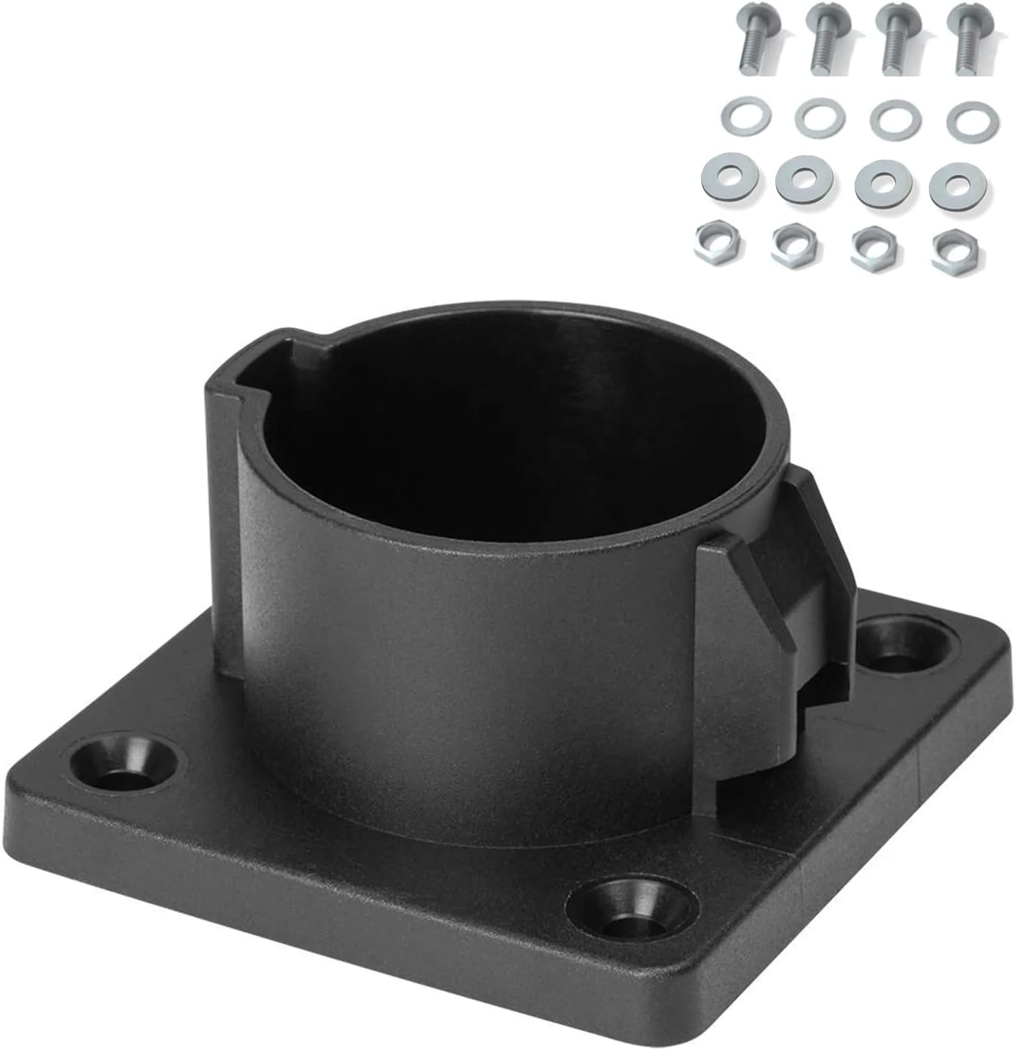 MCEVKELN EV Charger Holder for Type 1 EV Charging Cable Wall Mount Plug Mount Charger Holder for Electric Vehicles Accessories Black