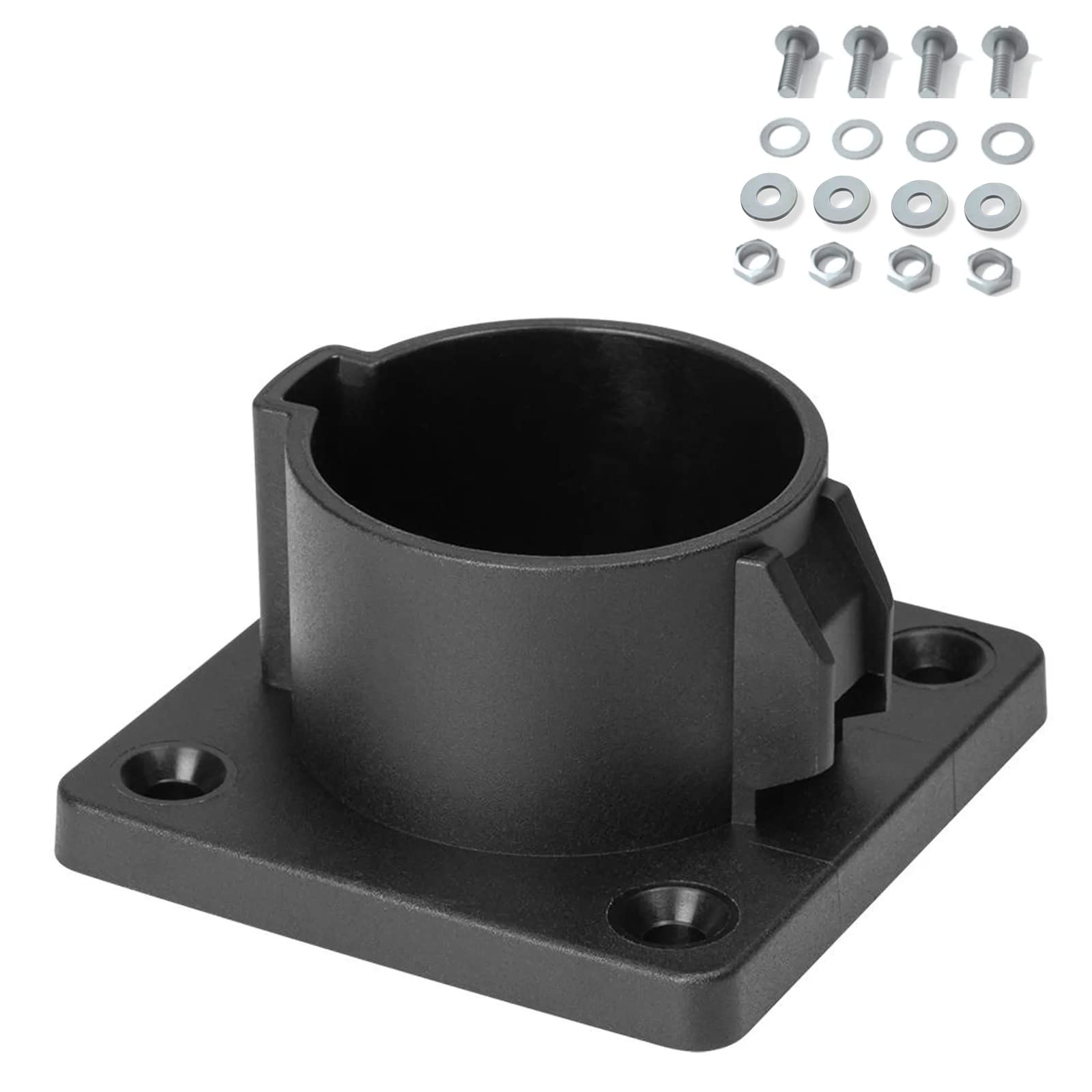 MCEVKELN EV Charger Holder for Type 1 EV Charging Cable Wall Mount Plug Mount Charger Holder for Electric Vehicles Accessories Black