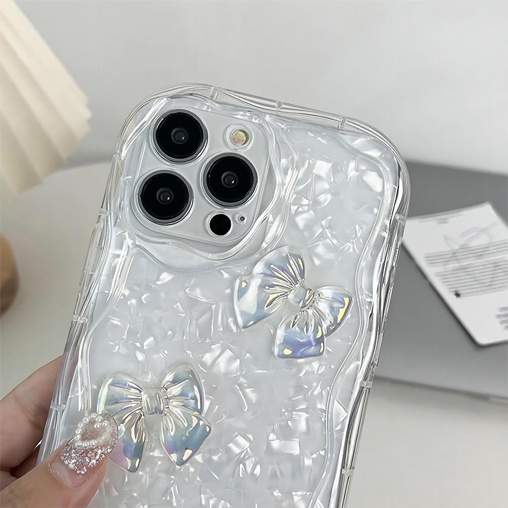 Amazon.com: YAOZOCASE for iPhone Case,3D Bow Glitter Crystal