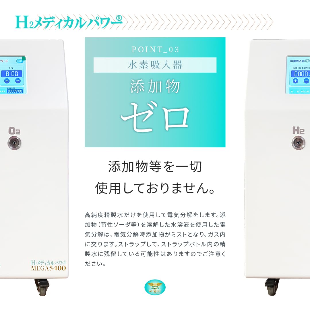 Amazon | 高濃度水素吸入器 H2メディカルパワー MEGA5400 | H2