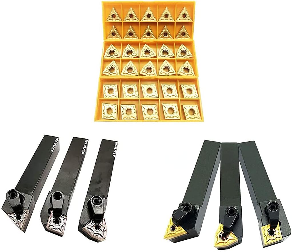 Metal Excircle Lathe Indexable Carbide Turning Tool Holder Bit Set MTJNR1616H16 MWLNR1616H08 MCLNR1616H12 MTJNL1616H16 MWLNL1616H08 MCLNL1616H12 with Indexable Carbide Turning Insert