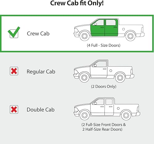 Miniatura 3 de CLIM ART Protectores de lluvia increíblemente duraderos en el canal para GMC Sierra 2500HD3500HD 2020-2024 Crew Cab, deflectores de ventana