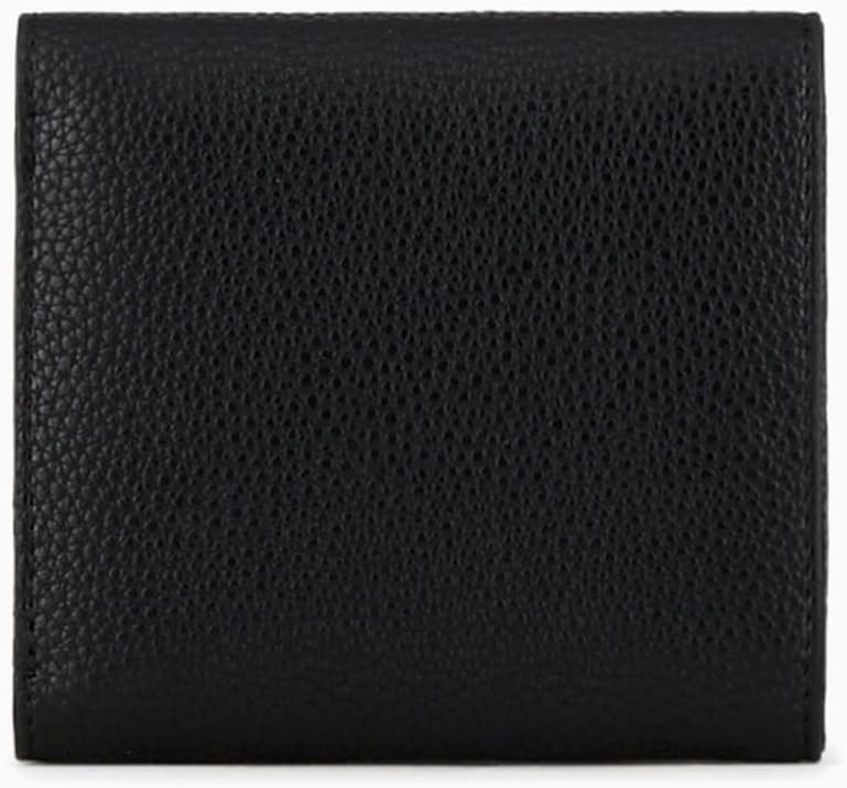 Armani Exchange Women's Snap Lock Card Wallet, Black, One Size - Image 4