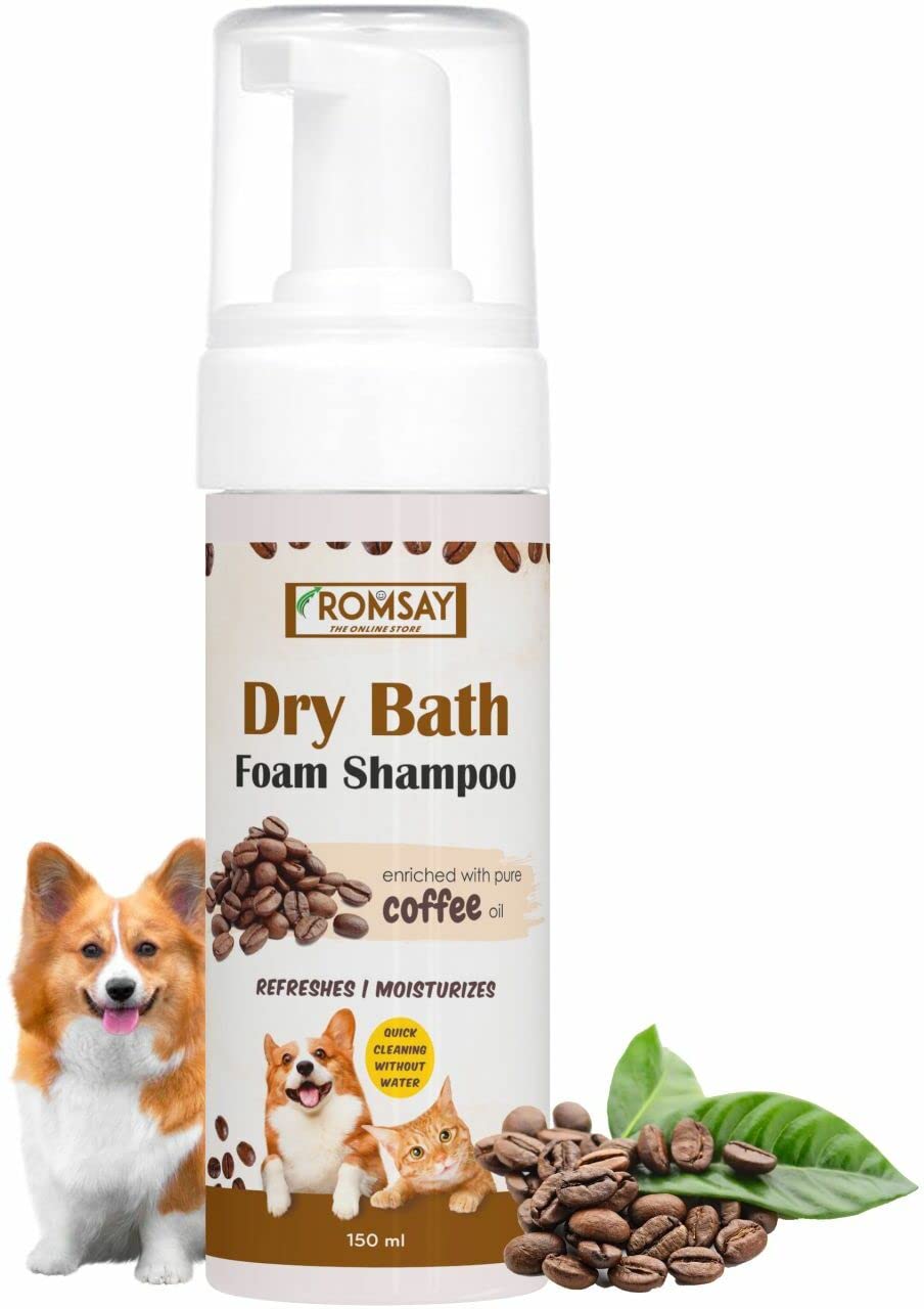 Buy ROMSAY Dry Bath Foam Shampoo for Cat Dog Puppies Tearless Foam