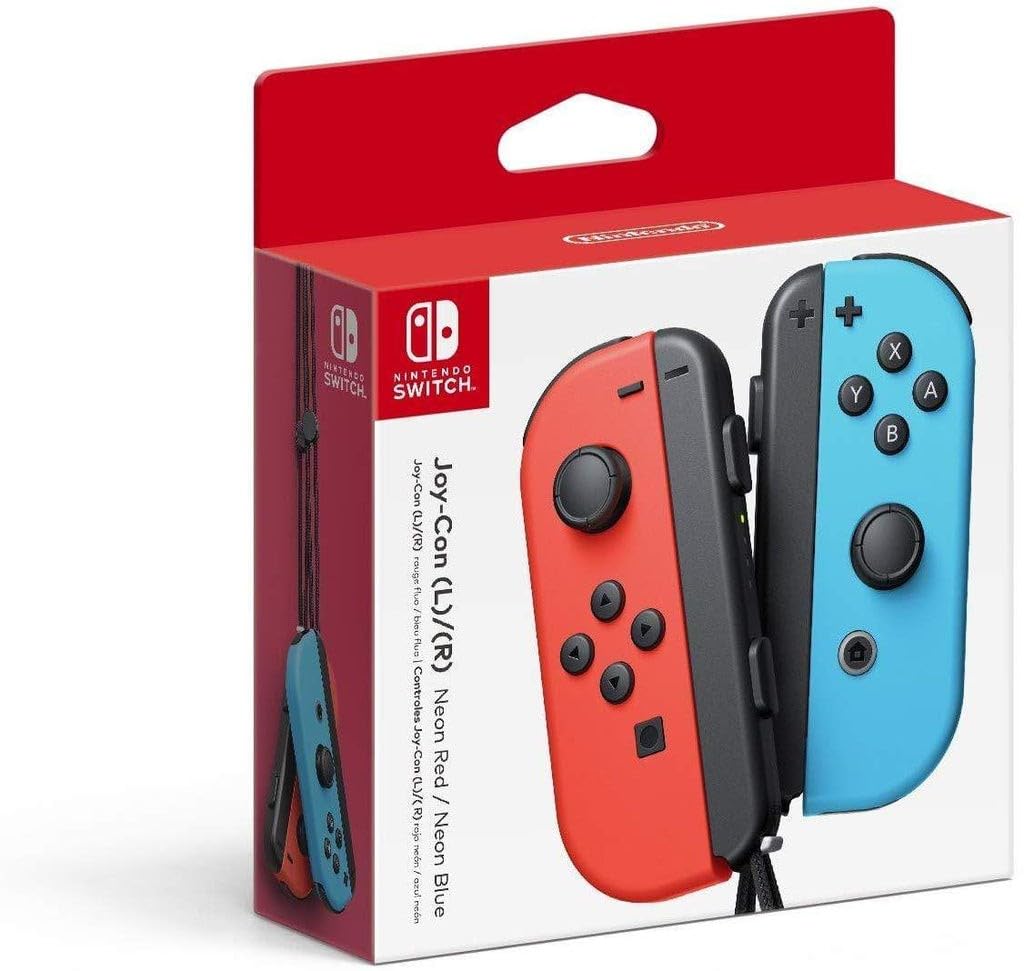 Nintendo Switch Joy-Con Controller Pair - Neon Red/Neon Blue