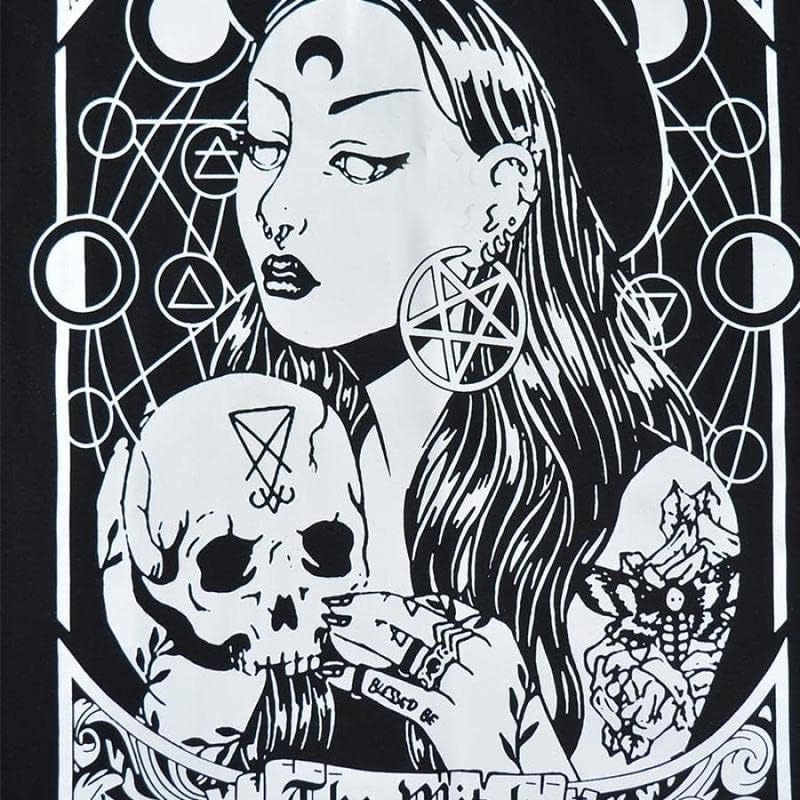 Gothic Women's T-Shirt Harajuku Loose ins Print Top Loose Plus Size Women T-Shirt Women - Image 4