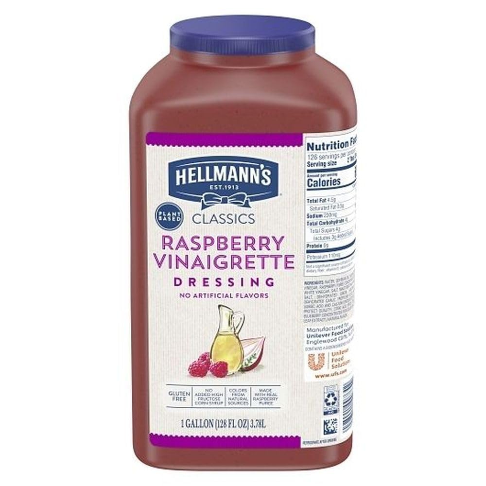 HELLMANN'S Classics Raspberry / 128 Fl Oz (Pack of 4) / 1 Raspberry