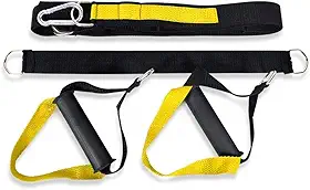 Fita de Suspensão TRX para Treinamento Funcional com Mosquetões Profissionais em Nylon Ultra Resistente para Uso em Academia Casa ou ao Ar Livre