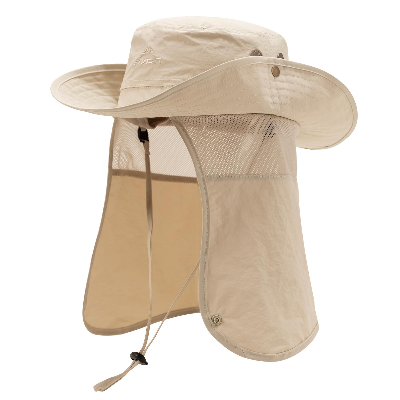 TOP-EX UVCoolix™ Cappello da sole rinfrescante per uomo e donna con protezione per il collo, UPF 50 a tesa larga, cappello estivo con protezione UV per escursioni safari, impermeabile e traspirante
