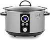 BLACK+DECKER BXSC16045GB 6.5L Digital Sear & Stew Slow Cooker, Stainless Steel & Black