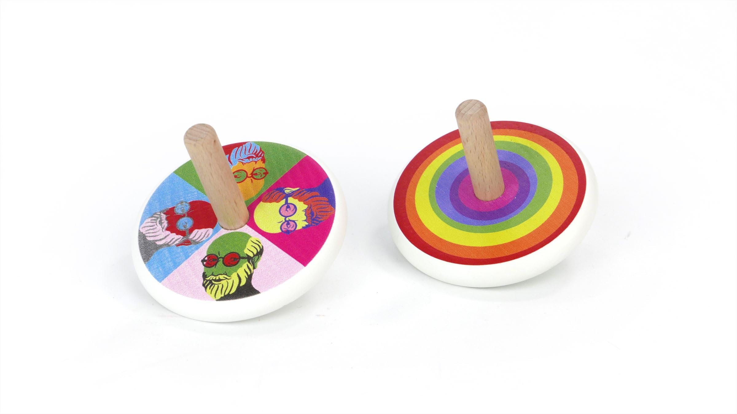 Bajo Spinning top â€“ rainbow
