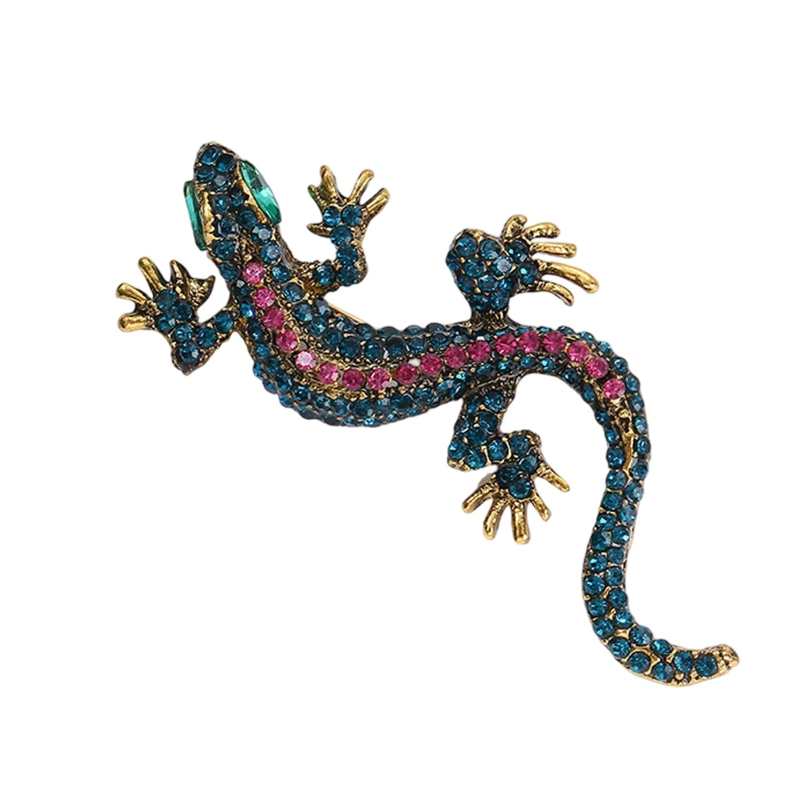 Maxtonser Vintage Lizards Brooch Retro Reptiles Pin For Men And Women Sturdy Alloy Jewelry Creative Animal Design For Casual Forma