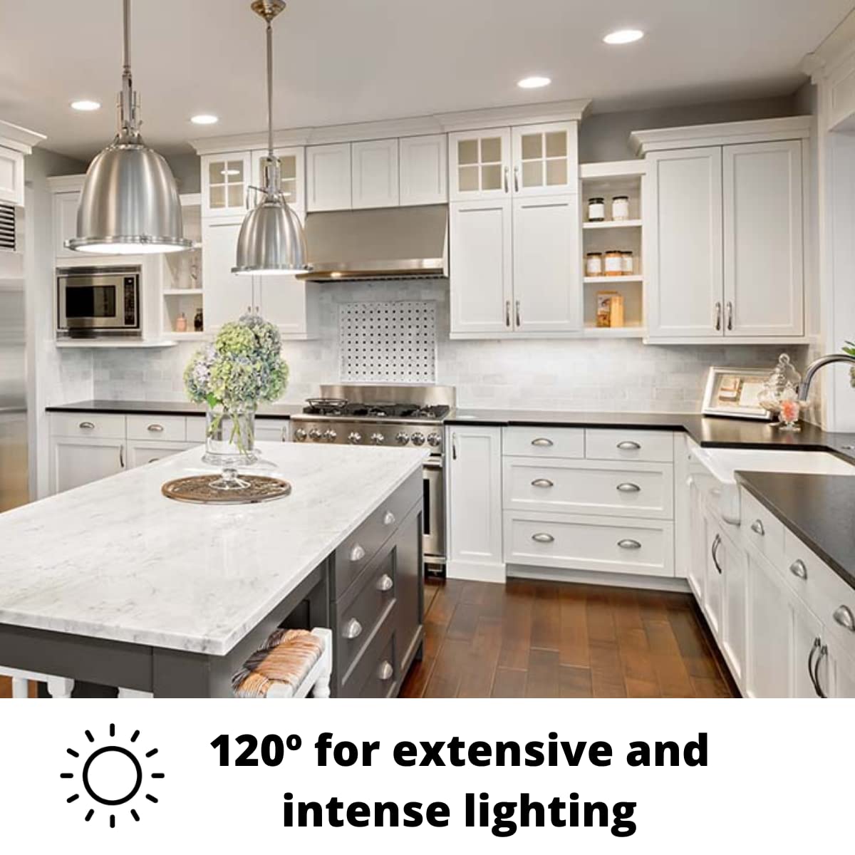 Jandei – Downlight LED COB 20W Encastrable, Foco Marco Redondo Blanco 185x45 mm (Orificio para Empotrar 160mm), 1800 Lumen, IP44 Ideal Baño y Cocina (Luz Fría 6000K, 10 Unidades)