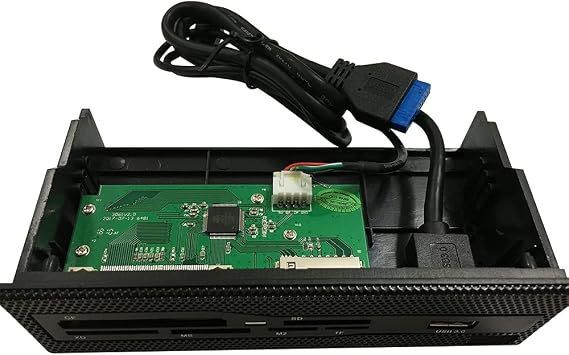 5.25 Internal Card Reader Media Multi-Function Dashboard PC Front Panel USB 3.0 Support CF XD MS M2 TF