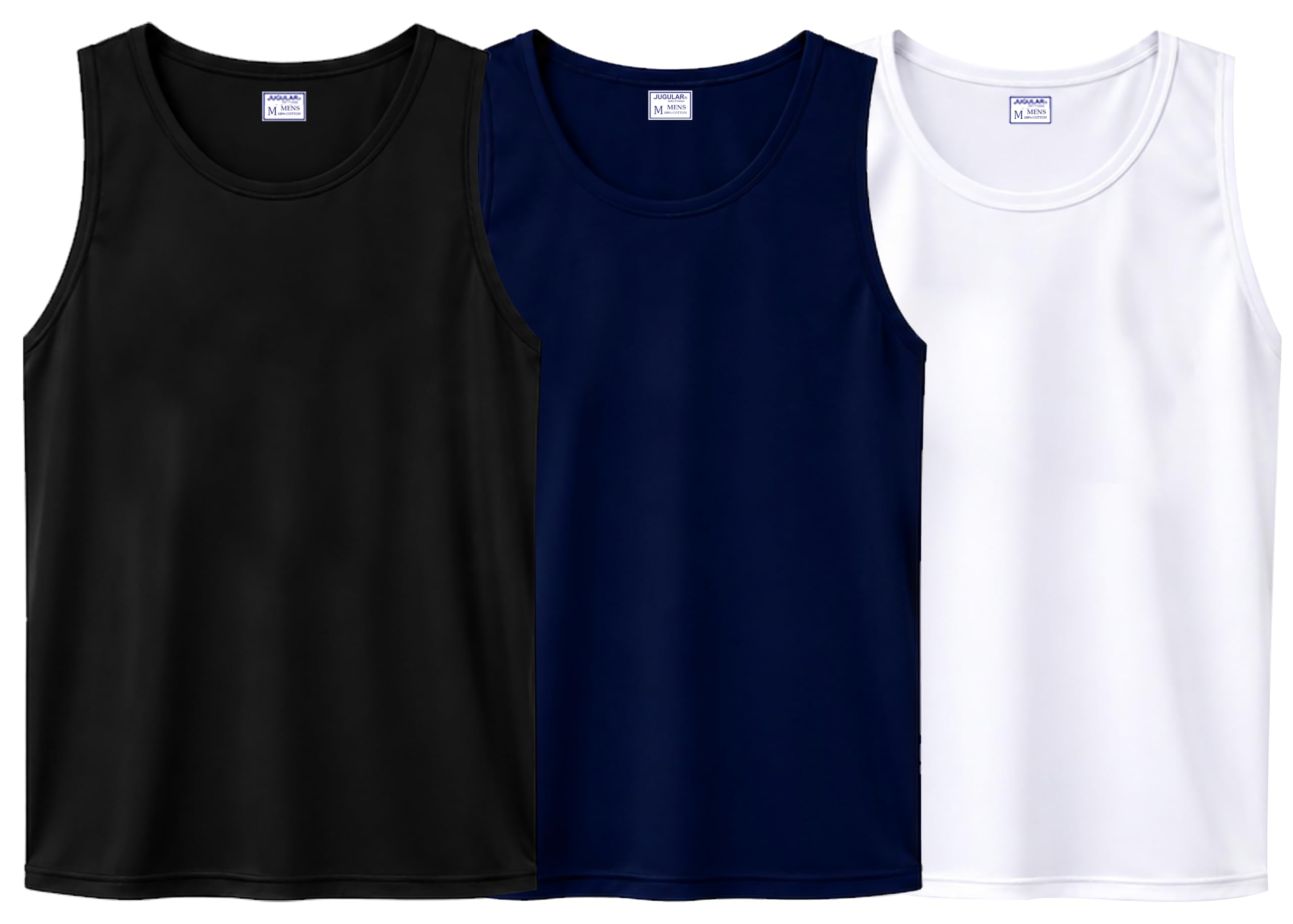 jugular Men's Polyester Solid Vest, (Pack of 3)-picture-46