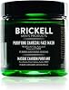 Brickell Men's Purifying Charcoal Face Mask, Natural and Organic Activated Charcoal Mask With Detoxifying Kaolin Clay, 118 mL, Unscented