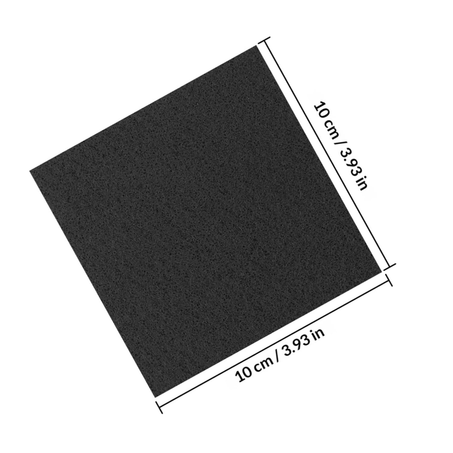 Kichvoe 2pcs Graphite Carbon Felt Thermal Insulation Blanket High Purity Graphene Thermal Pad 100×100×10mm High Temperature Resistant for Vacuum Furnace Industrial Lab Use