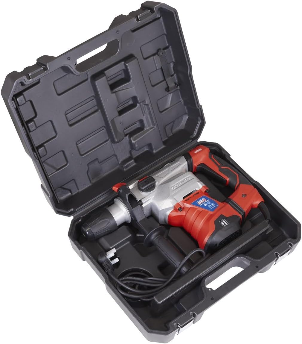 Sealey SDSMAX40 SDS Max Rotary Hammer Drill 1500W/230V, Black, 40mm