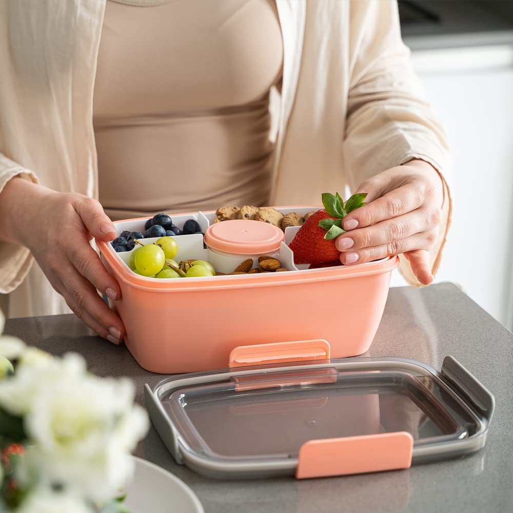 Boîtes Bento, Bento Box Lunch Box, Étanches Acier Inoxydable Boîte à Déjeuner et Vaisselle pour