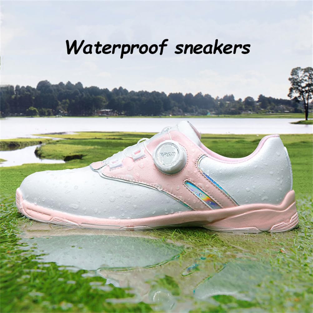 Damen wasserdichte Golfschuhe Damen Outdoor Komfort Golf Turnschuhe Mädchen Spikeless Golfer Trainer
