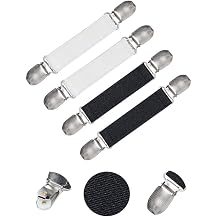 Elastic Mitten Clips for Kids, Baby, Boy, Girl Gloves and Adults - Tight Steel Grip Glove Clips