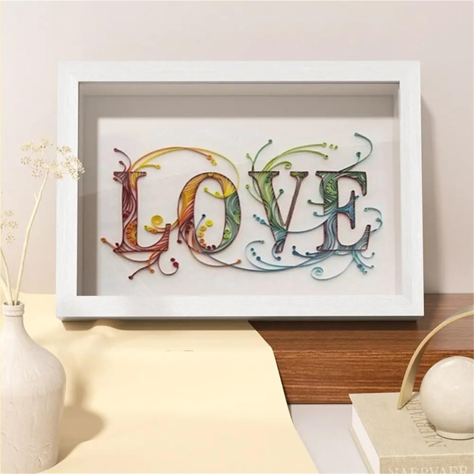 Skrzynka wyświetlacza ramy, 2 szt. Ramka 3D Deep Cube Shadow Box(White,8 inches)