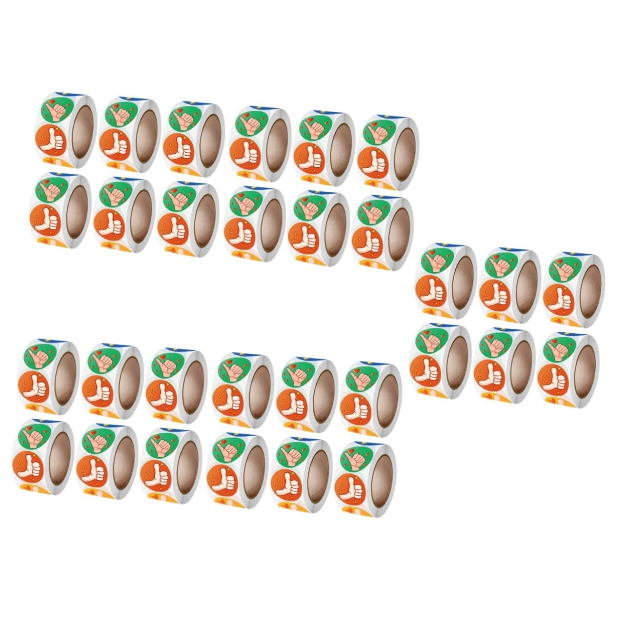 Lurrose 30rollos Pegatinas Motivacionales Para Profesores De Etiquetas De Recompensa Diseño De Pulgar Para Aula y Para Fomentar Comportamiento y Motivación Escolar