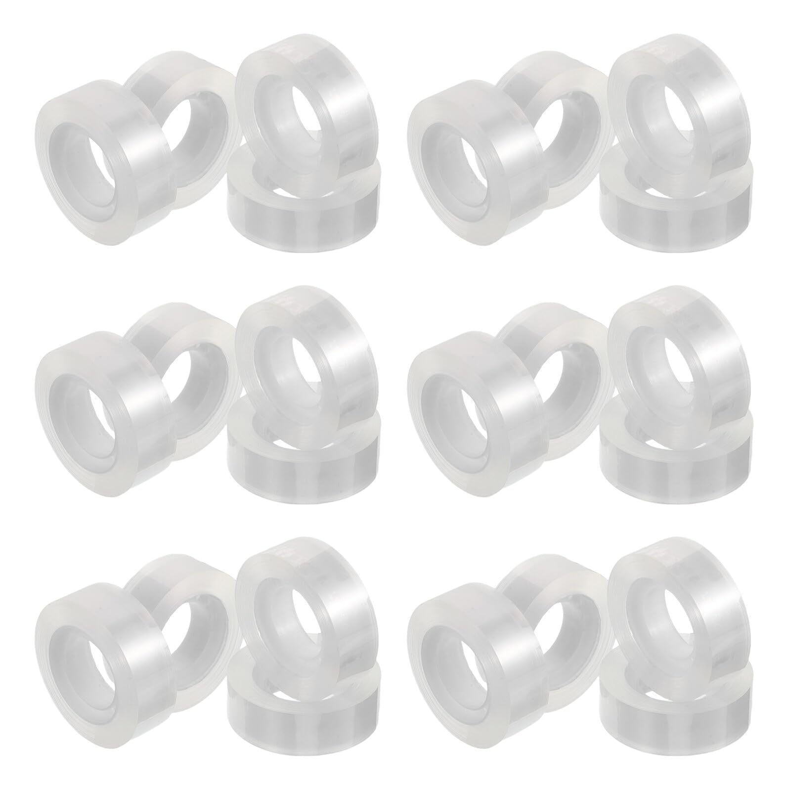 DOITOOL 48 Rollos Cinta Adhesiva Transparente Recarga Fácil de Manualmente Fuerte Adhesión para Oficina Escuela Suministros de Papelería