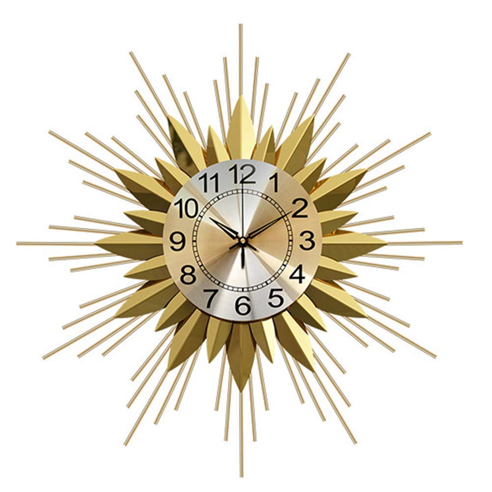 Amazon.com: Wall Clock Modern Metal Star Watch Silent Battery