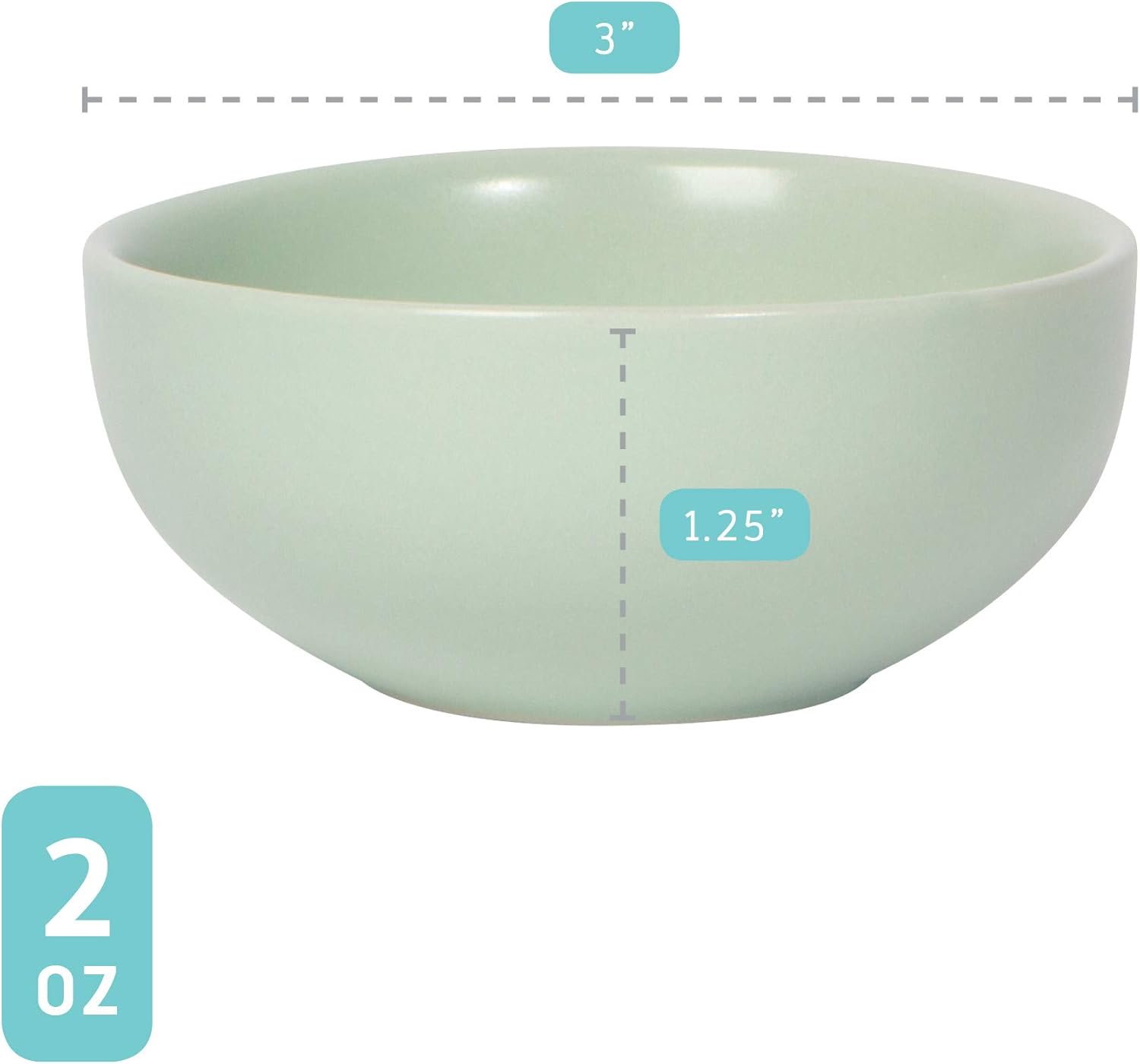 Now Designs Leaf Stoneware Pinch Bowl Set of 6