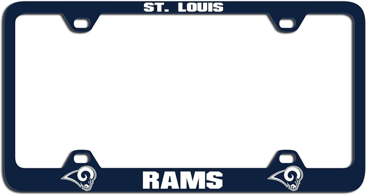 NFL St. Louis Rams Laser License Plate Frame, Team Color