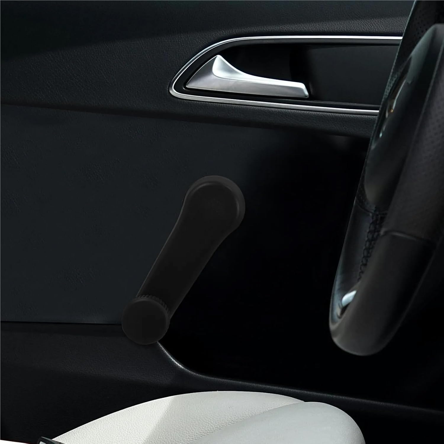 Window Crank Handle Replacement 1Pair ABS Car Window Crank Handle Replacement for Manual Windows Smooth Sleek Design Universal Fit Direct Install Auto Interior