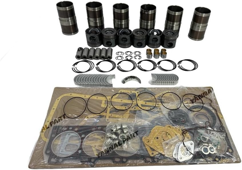 6 PC Overhaul Kit With Bearing Set Suitable for Cummins QSL9.3 Engine Part