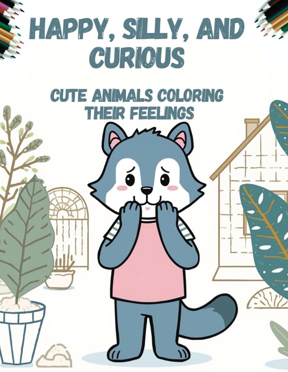 Happy, Silly, and Curious: Cute Animals Coloring Their Feelings