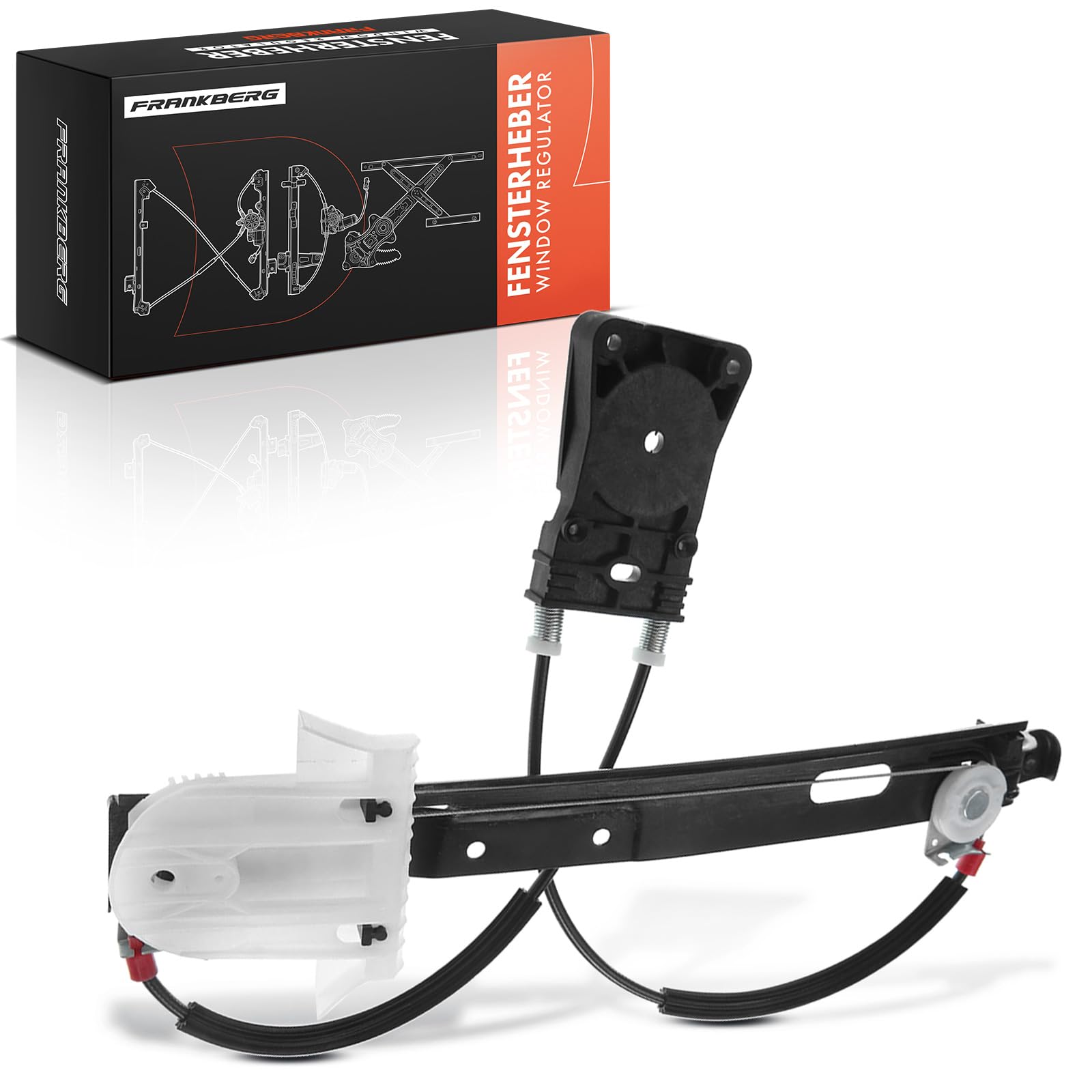Frankberg Elevalunas Mecanismo elevalunas Eléctrico sin Motor Parte trasera izquierda Sin placa 4/5-Puerta Compatible con Mondeo IV BA7 Replace# 7S71A27001BJ,1803932