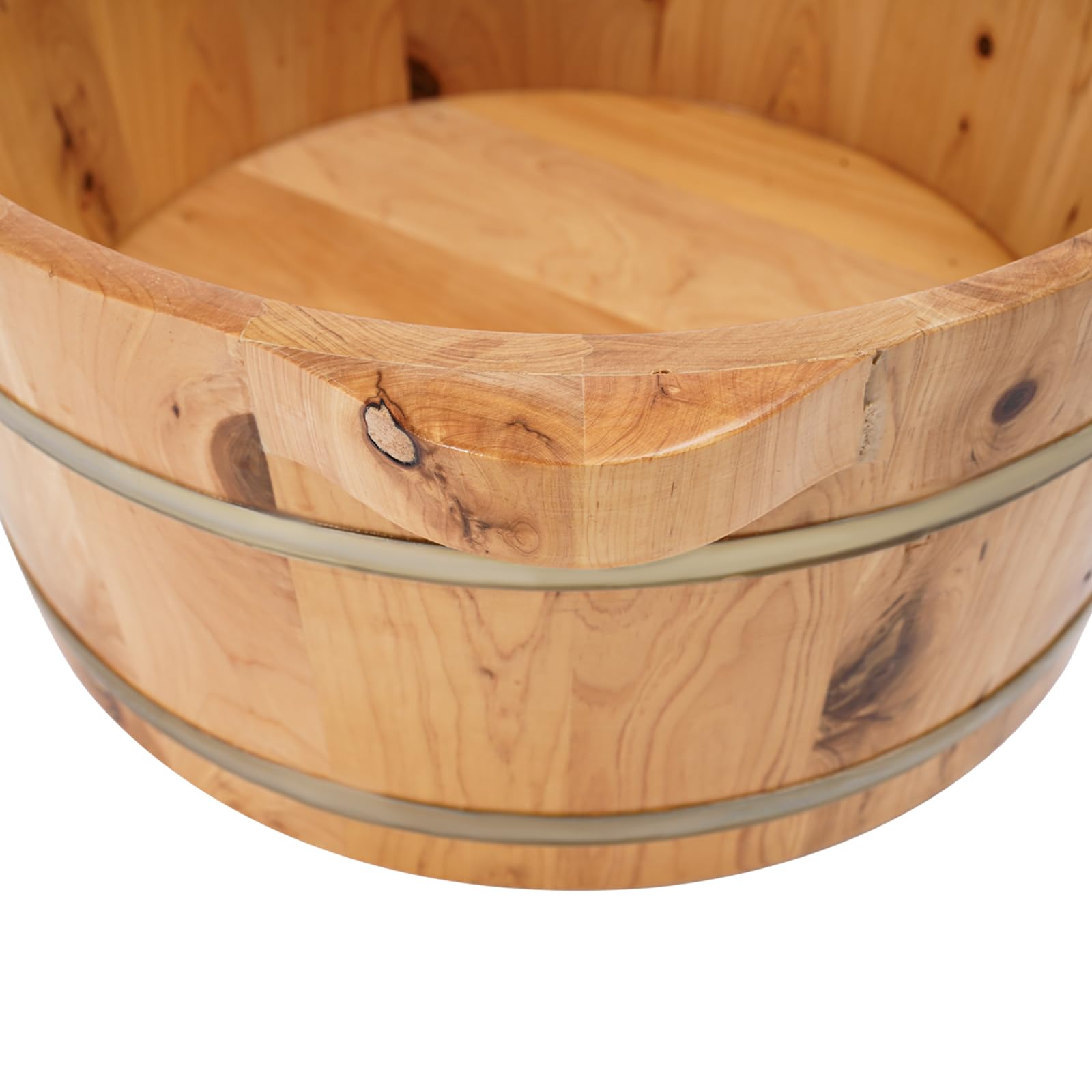 Vasca da bagno in legno, 36,5 x 18 cm, secchio per piedi in legno, secchio per piedi in legno, secchio per piedi in legno