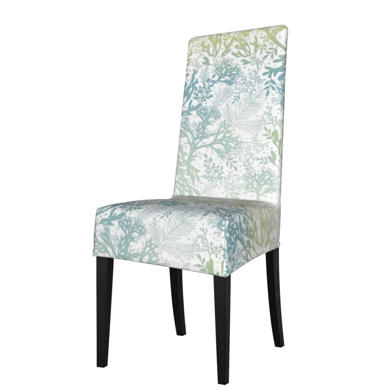 LKYMOH Green Sea Blue Seaweed, Chair Covers Stretch Chair Slipcovers for Dining Room, for Party Pet Protection Universal Fit Soft Polyester