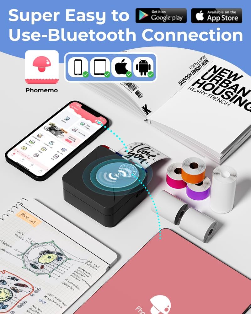 Amazon.com: Phomemo M02S Mini Phone Printer- 300dpi