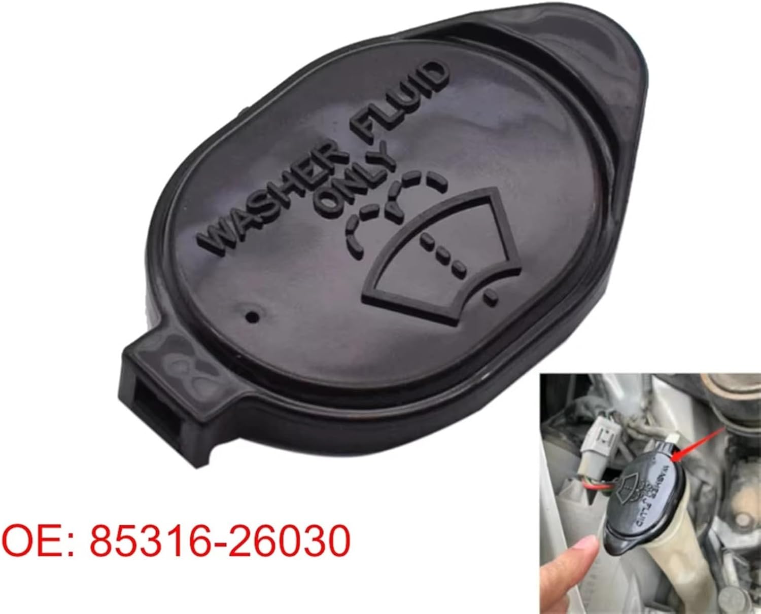 Car Washer Bottle Cap, for Lexus, for is 2002 2003 2004 2005 Windshield Wiper Washer Fluid Reservoir Tank Bottle Cap Lid Cover Car Accessories 8531626030